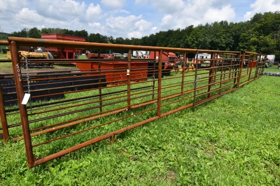 24' x 68" Heavy Duty Corral Panel with Swinging 12' Gate