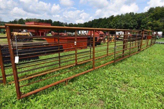24' x 68" Heavy Duty Corral Panel with Swinging 12' Gate