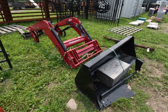 Mahindra 8100 CLGC Euro Mount Loader with Bucket and Brackets