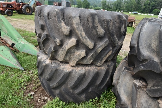 Pair of Goodyear 30.5L-32 Combine Tires