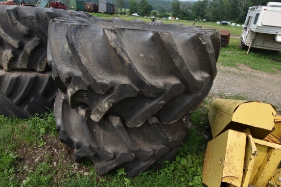 Pair of Firestone 30.5L-32 Combine Tires