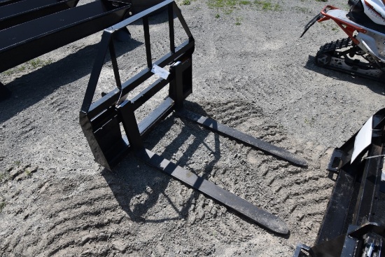 Quick Attach Skid Steer Pallet Forks with 48" Forks