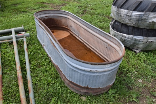 8' Galvanized Live Stock Water Tank