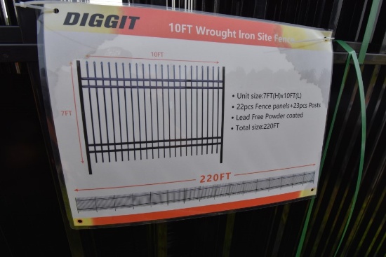 Diggit 220' Wrought Iron Site Fence