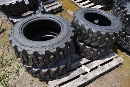 4 Forerunner 10-16.5 NHS Skid Steer Tires