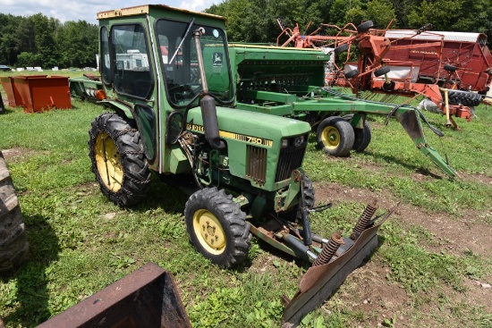 John Deere 750 Tractor with Snow Plow