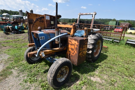 Ford 4600 Mower Tractor with Rock Rake