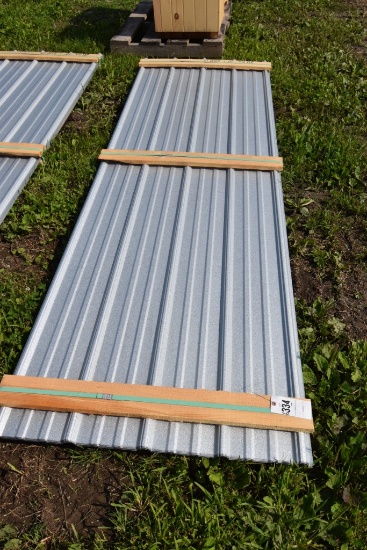 30 Pieces of 10' Sections of Galvalume Corrugated Metal Paneling