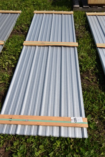 30 Pieces of 10' Sections of Galvalume Corrugated Metal Paneling