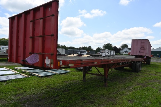 1990 Fruehauf 45' Flat Deck Trailer