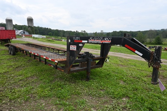2016 Take 3 Goose Neck Car Hauling Trailer