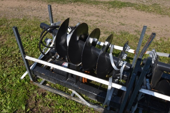 JCT Quick Attach Post Hole Digger with TWO Bits