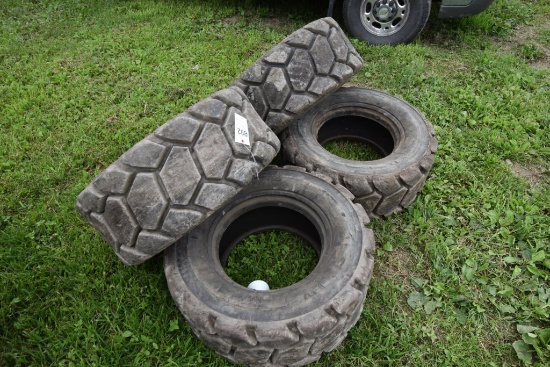 4 Samson 14-17.5 Skids Steer Tires