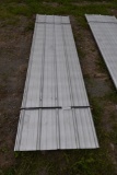 30 Pieces of 12' Sections of Galvanized Corrugated Metal Paneling