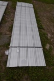 30 Pieces of 12' Sections of Galvanized Corrugated Metal Paneling