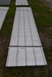 30 Pieces of 12' Sections of Galvanized Corrugated Metal Paneling