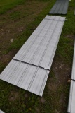 30 Pieces of 12' Sections of Galvanized Corrugated Metal Paneling