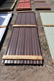 32 Pieces of 10' Sections of Brown Corrugated Metal Paneling