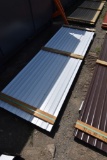 32 Pieces of 10' Sections of White Corrugated Metal Paneling