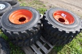 Set of 4 Turbo 12-16.5 Tires on 8 Lug Rims