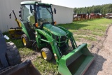 John Deere 1025R Loader Tractor with Snow Blower