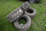 4 Samson 14-17.5 Skids Steer Tires