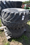 Two Goodyear 42x25.00-20 NHS Tires on Rims