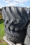 Two Goodyear 48 x 31-20 NHS Tires on Rims