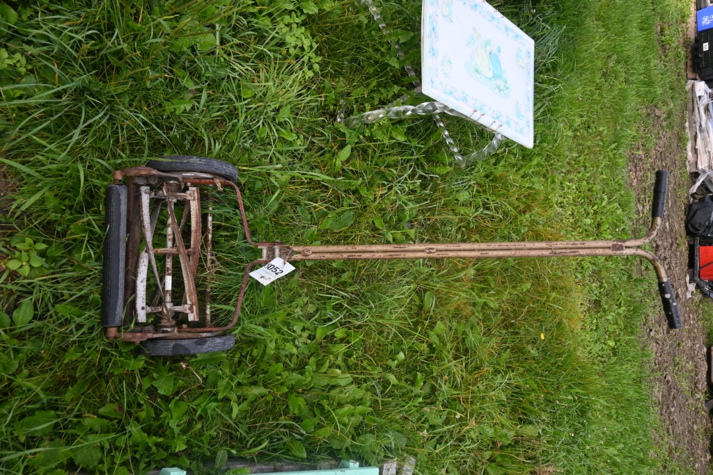 Antique reel lawn mower