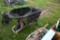 Black Metal Wheel Barrow