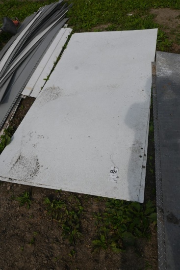3 White Plastic Sheets