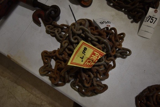 20' 7" Chain with Hooks on Both Ends