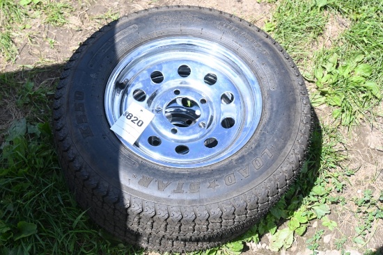 2 Loadstar ST175/80D13 Tires on 5 Lug Rims