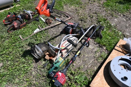 Group of Yard Power Tools