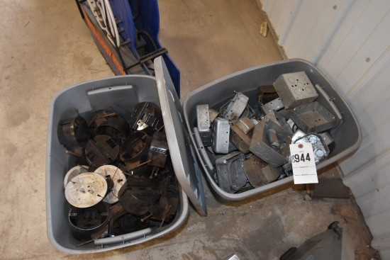 2 Totes of Electrical Boxes