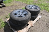 4 Mastercraft 255/65 R17 tires on Jeep 5 Lug Rims