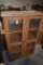 Wooden Display Case with Bi-Fold glass Doors