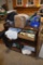 Wood Shelf with Contents