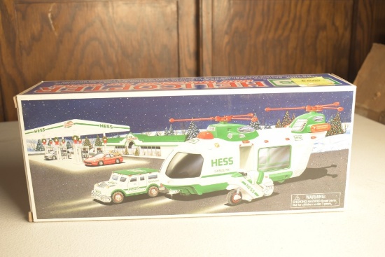 Hess Helicopter with Motorcycle and Cruiser