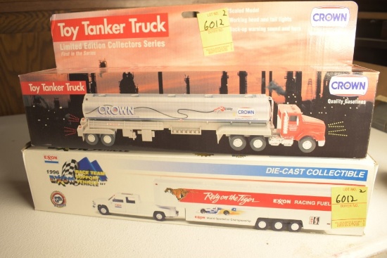 1996 Exxon Race Team Support Vehicle and Crown Toy Tanker Truck
