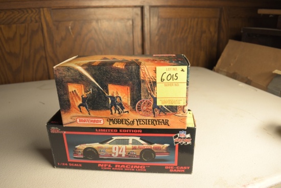 Matchbox Models of Yesteryear Fire Truck and Racing Champions 1:24 Scale no.94 NFL Race Car