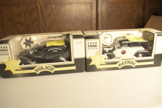 2 Liberty by Spec Cast State Trooper Vehicles