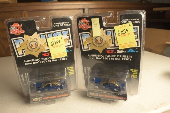 2 Racing Champions '92 Chevy Caprice West Virginia State Police Cars