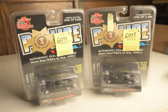 2 Racing Champions '51 Studebaker South Bend, IN Police Cars