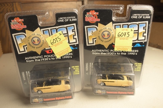 2 Racing Champions '50 Ford Coupe Tennessee highway Patrol Cars