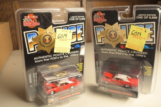 2 Racing Champions '66 Pontiac GTO Philadelphia, Pa Police