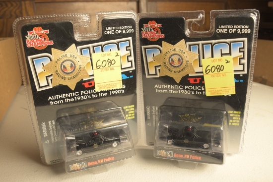 2 Racing Champions '86 Chevy El Camino Reno NV Police Cars