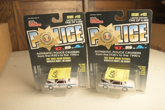 2 Racing Champions '87 Buick Grand National Bernalillo County NM Sheriff Cars