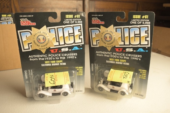 2 Racing Champions '32 Ford Coupe California Highway Patrol Cars