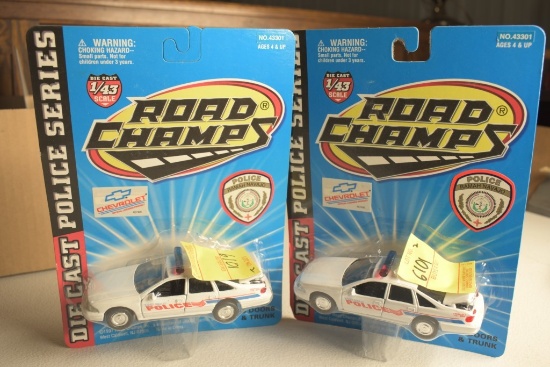 2 Road Champs 1:43 Scale Ramah Navajo Police Cars